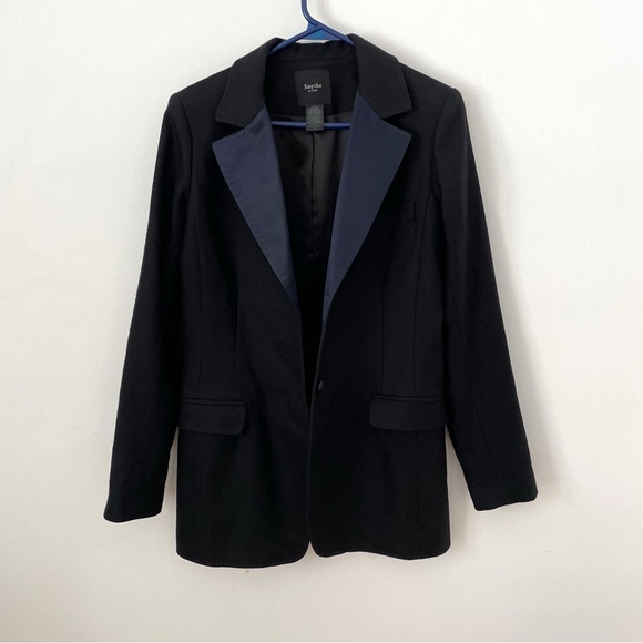 RARE Smythe 90s Tailored Wool Blazer Sz 8 - Picture 6 of 16